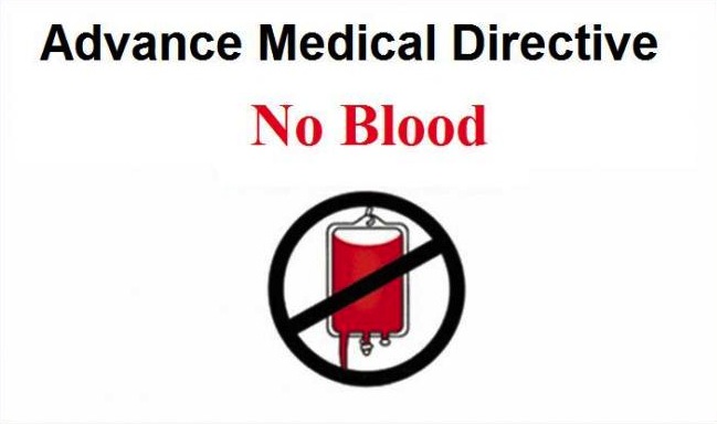 no blood card