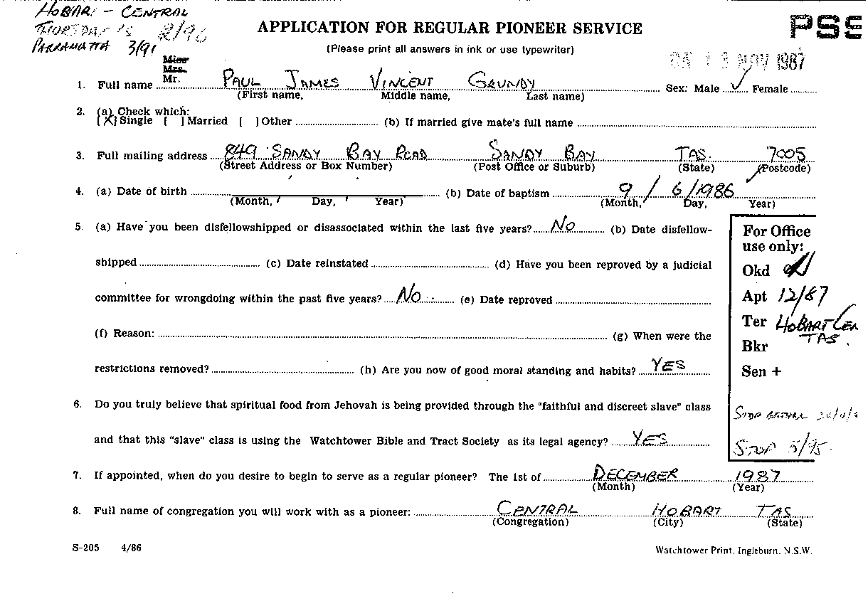 Auxiliary Pioneer Application Form Jw